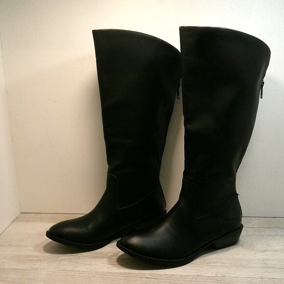 BOC Black Heeled Boots - Picture 7 of 11